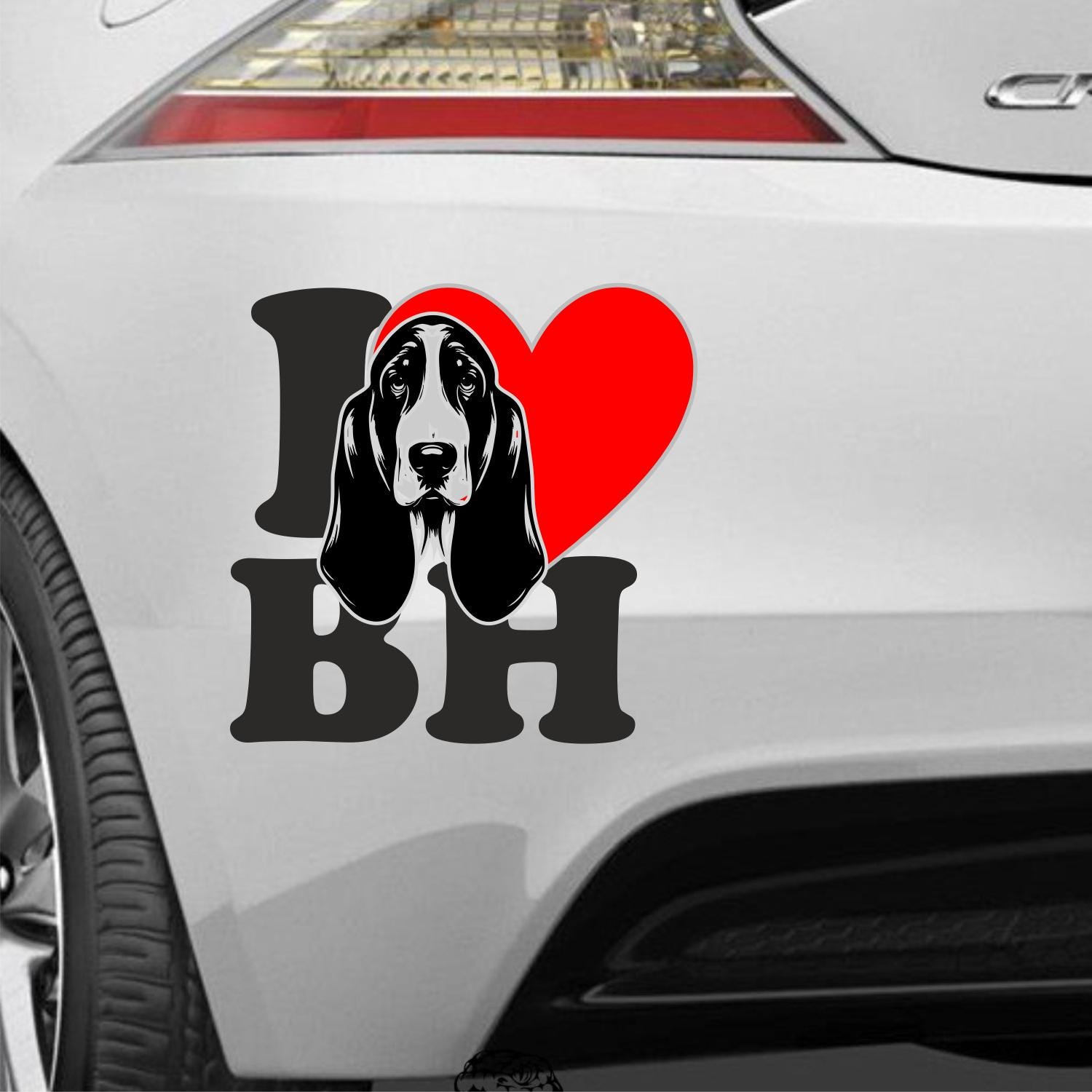 Basset Hound Aufkleber