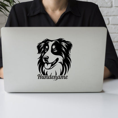 Hunde Name Name Wunschtext Australian Shepherd Aussie Sheppie Aufkleber Auto Wohnmobil Laptop Wandtattoo Sticker Farbe&Gr  e w hlbar