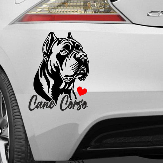 On Board an Bord Cane Corso Hund Aufkleber Auto Wohnmobil Laptop Wandtattoo Sticker Farbe&Gr  e w hlbar