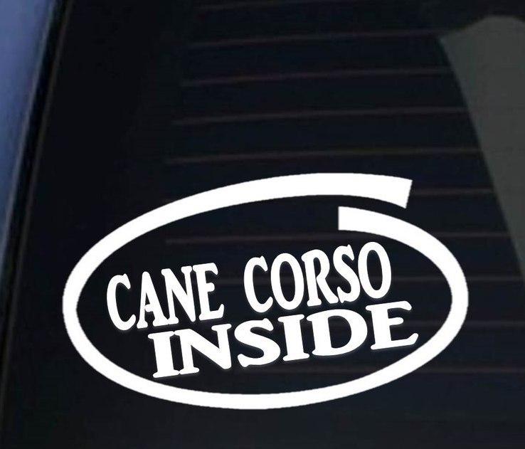 Cane Corso inside Hund Aufkleber Auto Wohnmobil Laptop Wandtattoo Sticker Farbe&Gr  e w hlbar