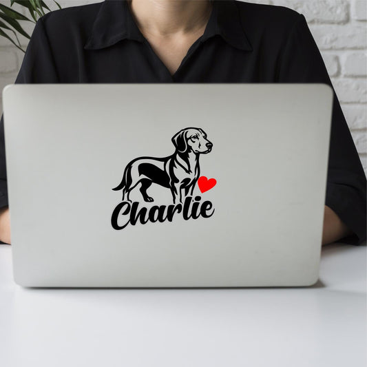 Hundename Name Umriss Wunschtext Alpenl ndische Alpine Dachsbracke Sticker Hund Aufkleber Auto Wohnmobil Laptop Wandtattoo Sticker