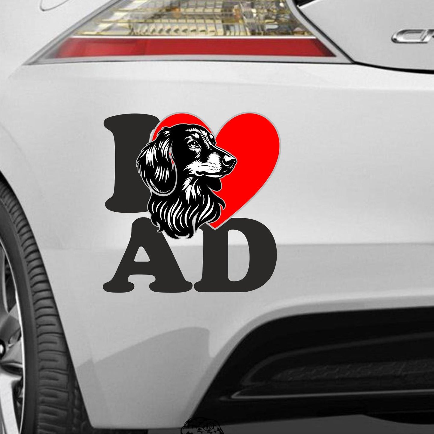 Herz i love my Liebe Alpenländische Alpine Dachsbracke AD Liebe Herz Afghane Afghanischer Windhund Sticker Aufkleber Auto Wohnmobil